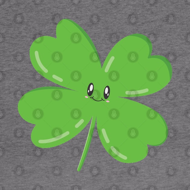 Kawaii Four Leaf Clover by StimpyStuff